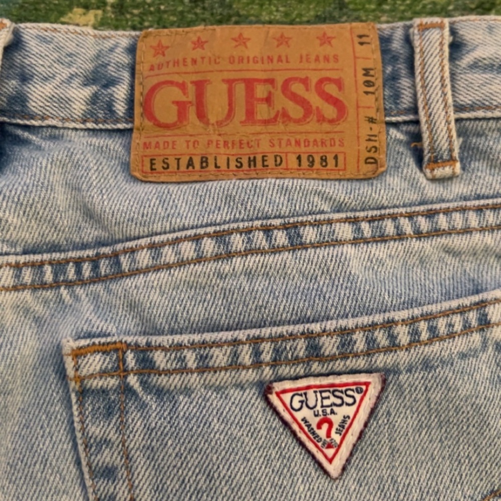vintage low rise bootcut guess jeans